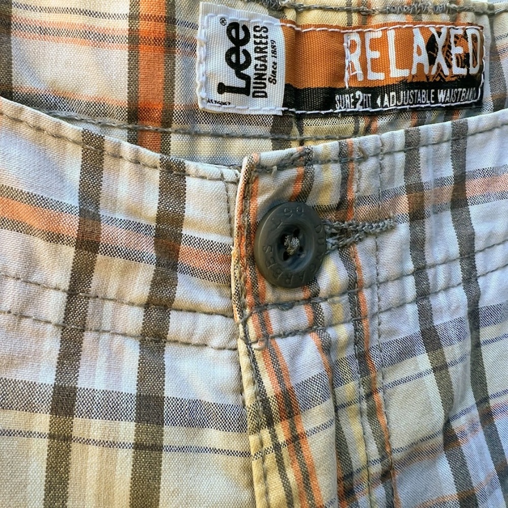 Lee Plaid Bermuda Shorts Boys Sz 18 Free w/Purchase - Picture 12 of 13